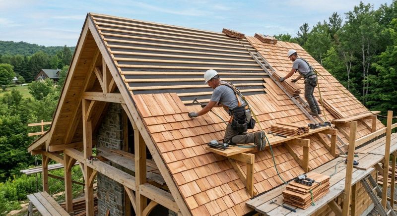 Cedar Roof Installation in Nunn, CO