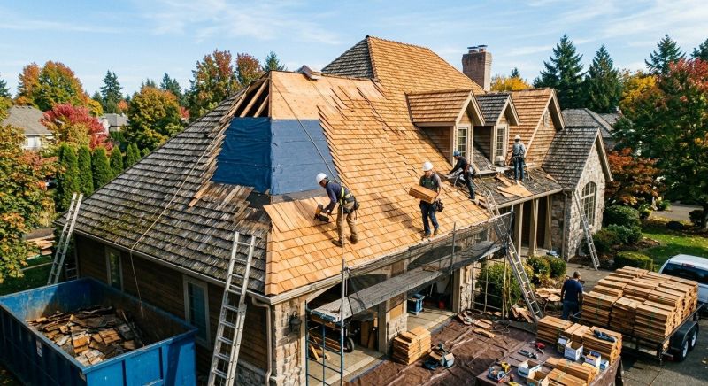 Cedar Roof Replacement in Berthoud, CO