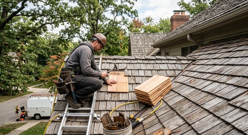 Cedar Shake Roof Repair in Berthoud, CO