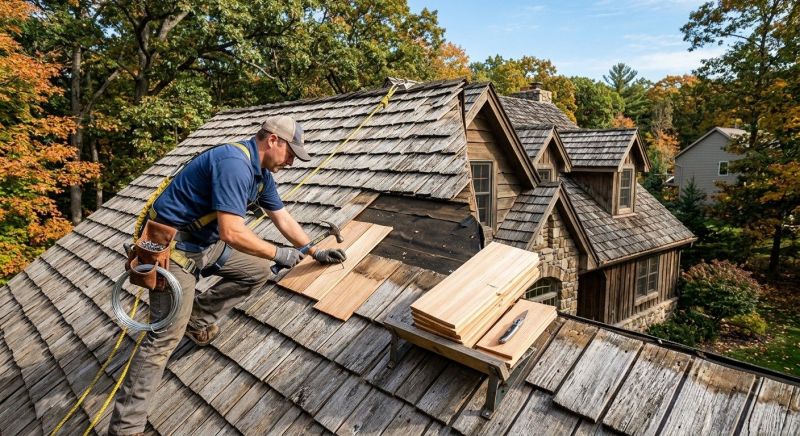 Cedar Shake Roof Repair in Milliken, CO