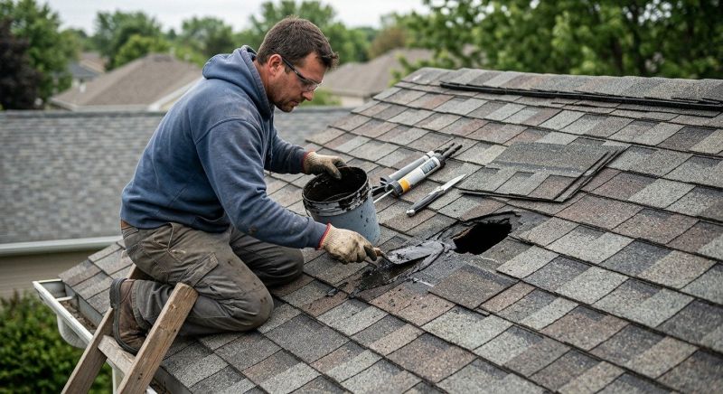 Hip Roof Shingle Repair in Greeley, CO