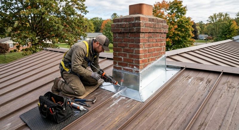 Metal Roof Flashing Repair in Greeley, CO