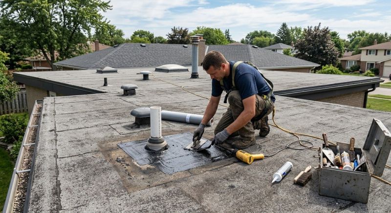 Rubber Roof Repair in Johnstown, CO