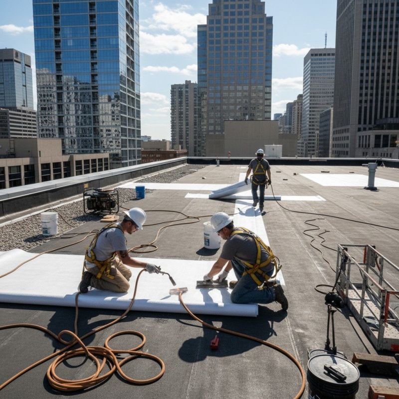 Single Ply Roof Repair in Evans, CO