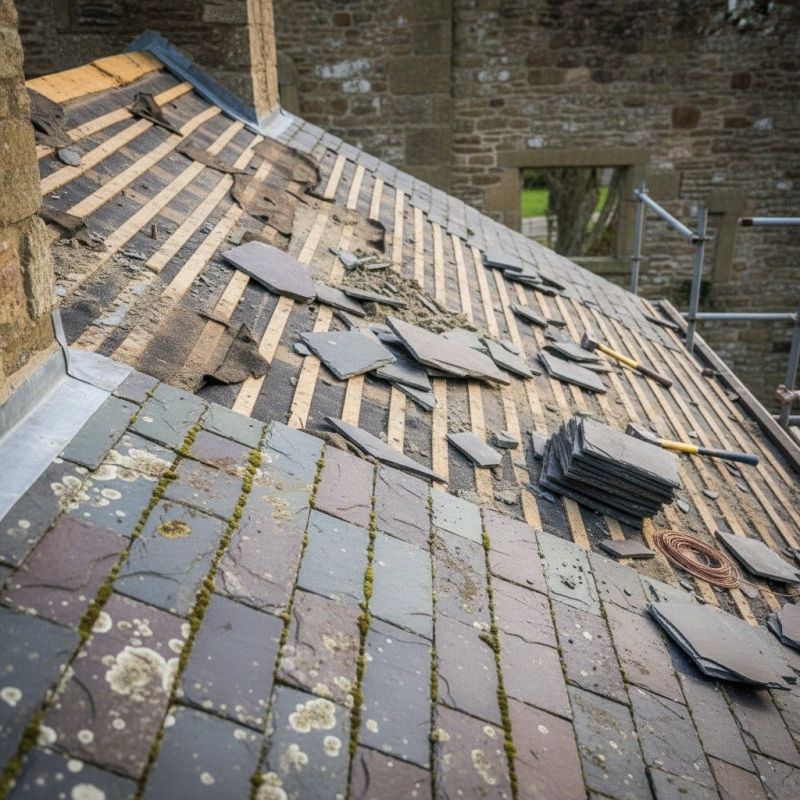 Slate Roof Replacement in Larimer County, CO