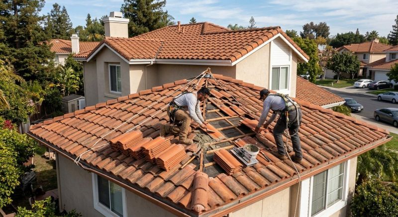 Spanish Tile Roof Repair in Greeley, CO