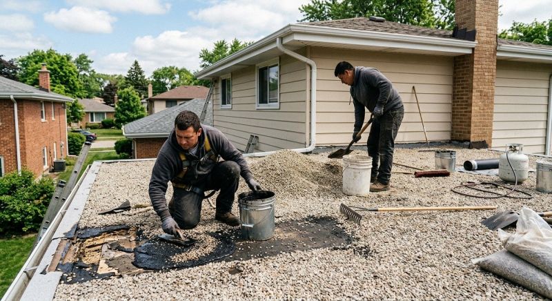 Tar And Gravel Roof Repair in Nunn, CO
